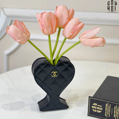Bình Hoa Trang Trí Mini Composite Black Sweetheart Coco 14x11x4-BÌNH HOA-CẬU HAI HOME DECOR