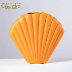 Bình Hoa Vỏ Sò Sienna Coastal Shell Vase H25-BÌNH HOA-CẬU HAI HOME DECOR