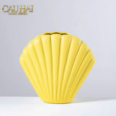 Bình Hoa Vỏ Sò Sienna Coastal Shell Vase H25-CẬU HAI HOME DECOR