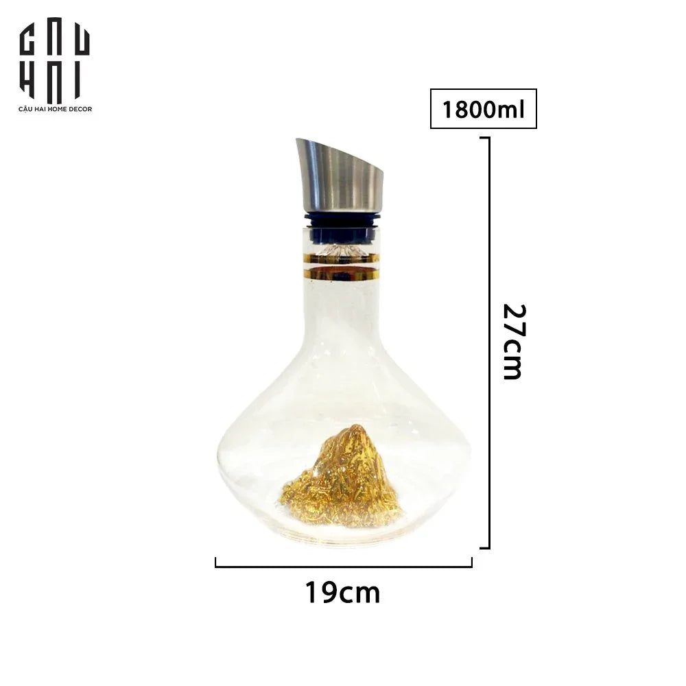 Bình Thở Vang - Marshall Decanter Ss25 19x27-BÌNH RƯỢU-CẬU HAI HOME DECOR