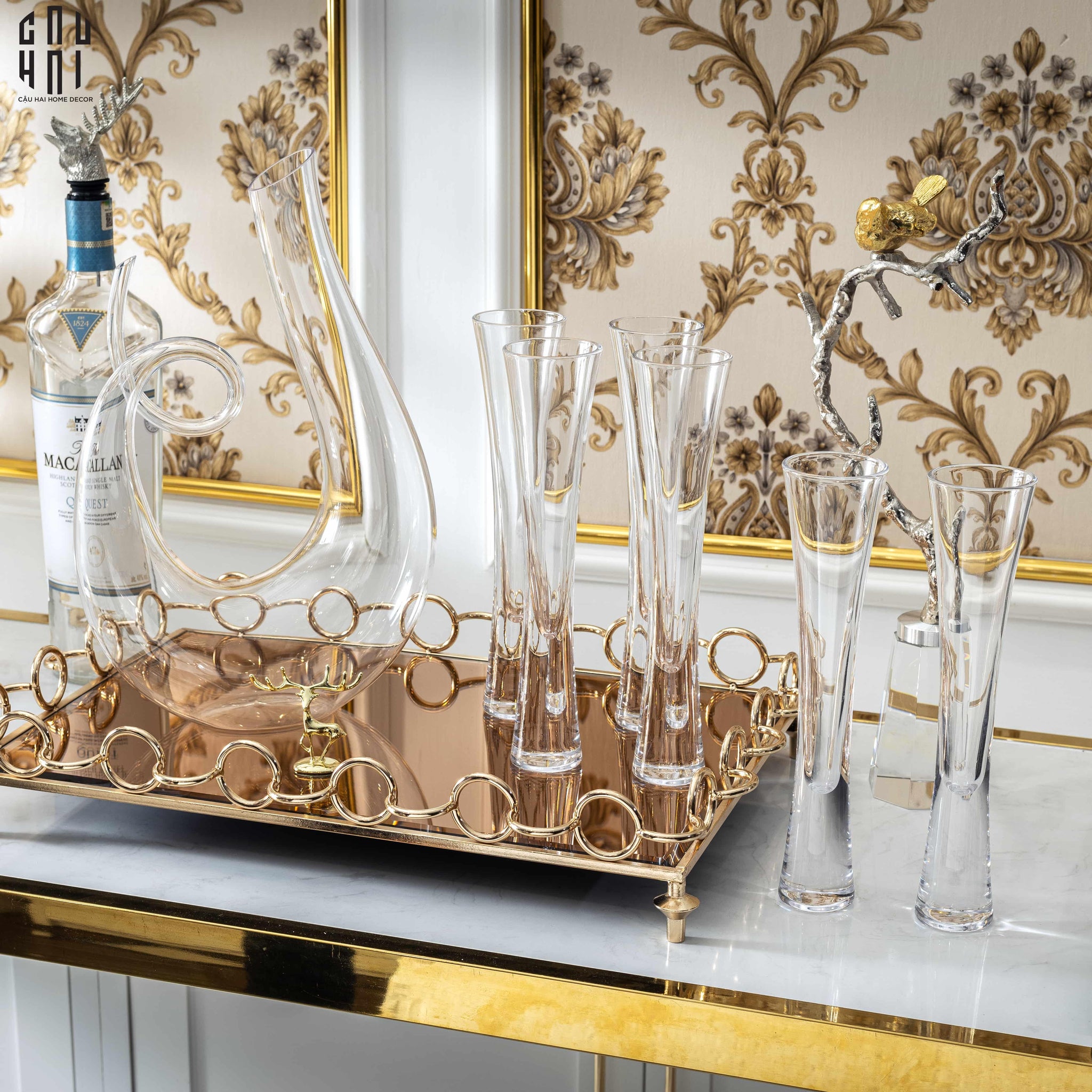 Bìnhthở Rượu - Decanter Spiral 1300Ml Steamware-BÌNH RƯỢU-CẬU HAI HOME DECOR