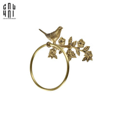 Bird Nest Brass Hanger 21x26-KỆ TRANG TRÍ-CẬU HAI HOME DECOR