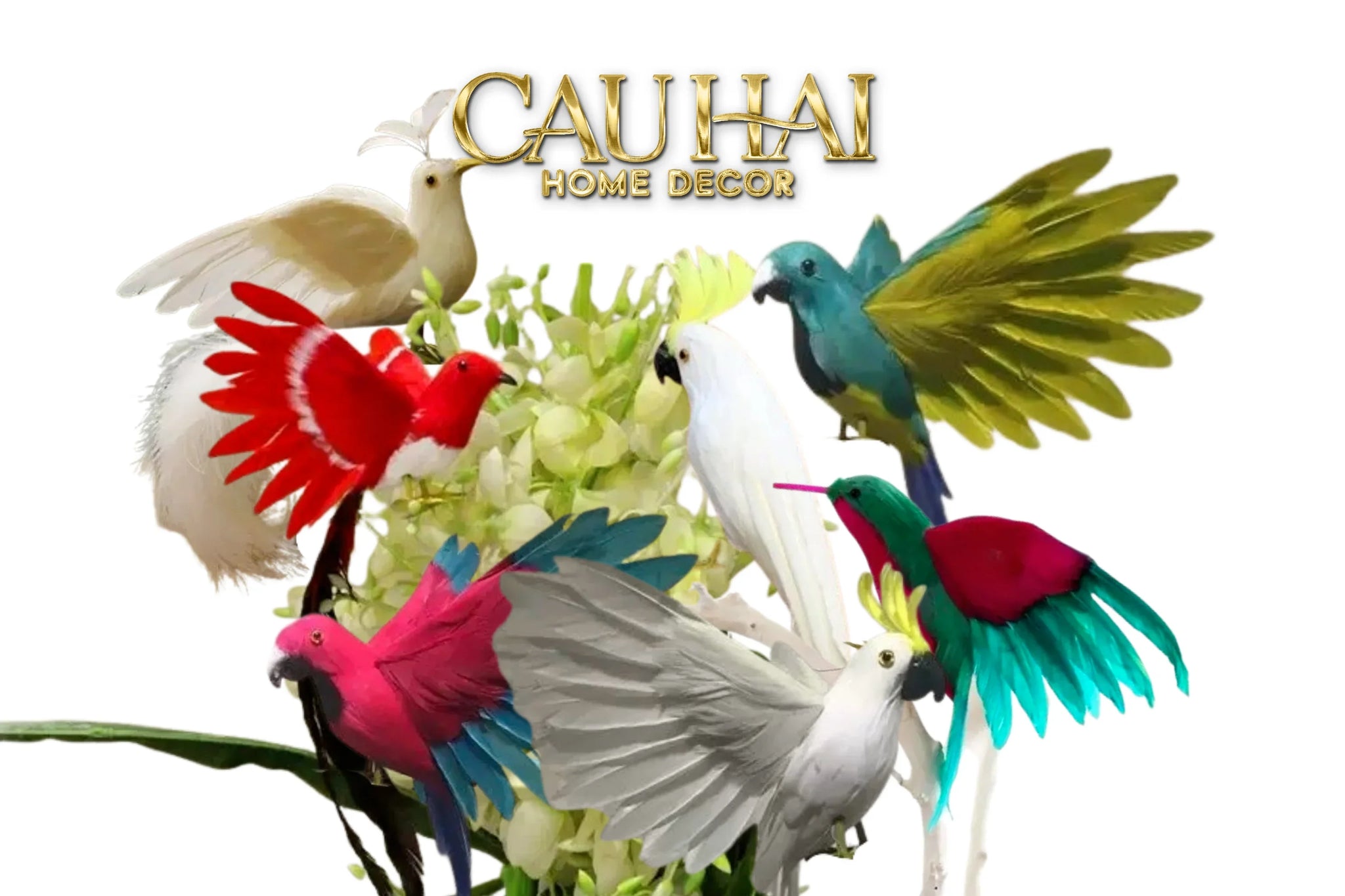 Bird Of Paradise - Heavenly Phénix Collection Privée-LY THỦY TINH-CẬU HAI HOME DECOR