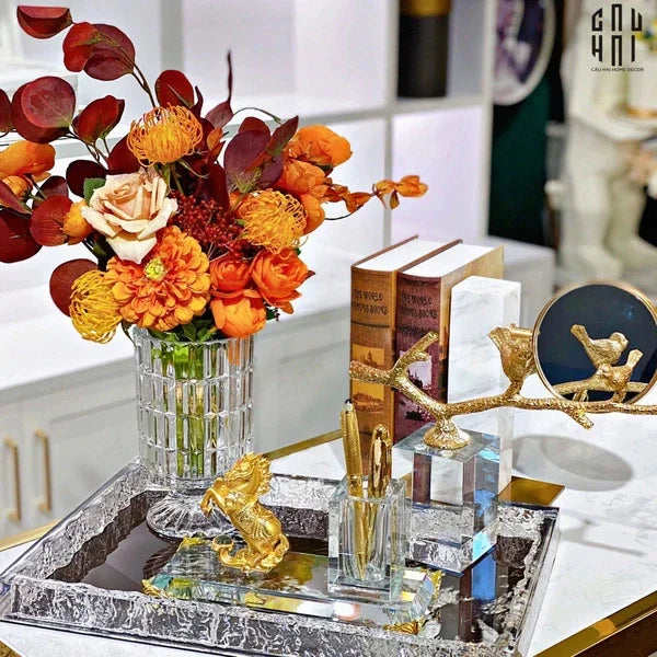 Bó Hoa O-Amaryllis 38x50-Hoa Lụa-CẬU HAI HOME DECOR
