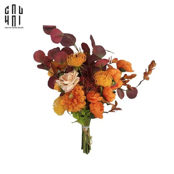 Bó Hoa O-Amaryllis 38x50-Hoa Lụa-CẬU HAI HOME DECOR