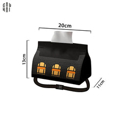 Bọc Giấy Canvas Faubourg - Noir 11x20x13-HỘP KHĂN GIẤY-CẬU HAI HOME DECOR