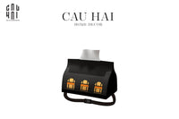 Bọc Giấy Canvas Faubourg - Noir 11x20x13-HỘP KHĂN GIẤY-CẬU HAI HOME DECOR