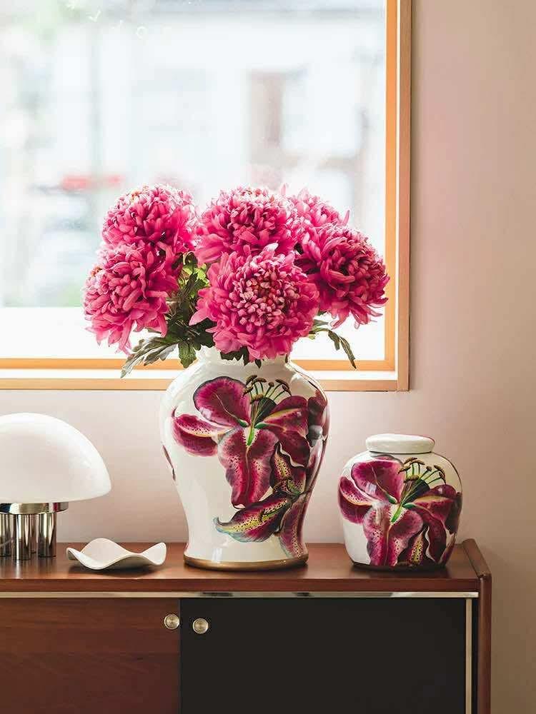 Cành Cúc Thiên Hương Mẫu Đơn - Special Version-Hoa Lụa-CẬU HAI HOME DECOR