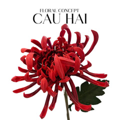 Cành Hoa Cúc Đại Đoá Vienna - Red / Yellow / Pink-Hoa Lụa-CẬU HAI HOME DECOR