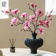 Cành Hoa Mộc Lan Magnolia Grandiflora-Hoa Lụa-CẬU HAI HOME DECOR
