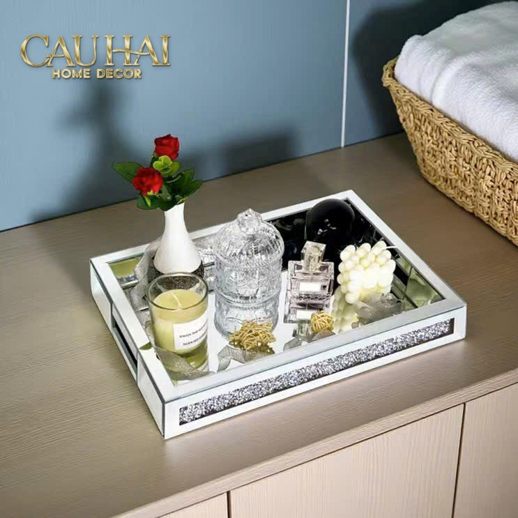 Haute Folie - Starlight Mirrored Rectangular Tray 38x28x5