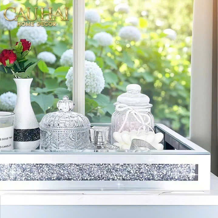 Haute Folie - Starlight Mirrored Rectangular Tray 38x28x5