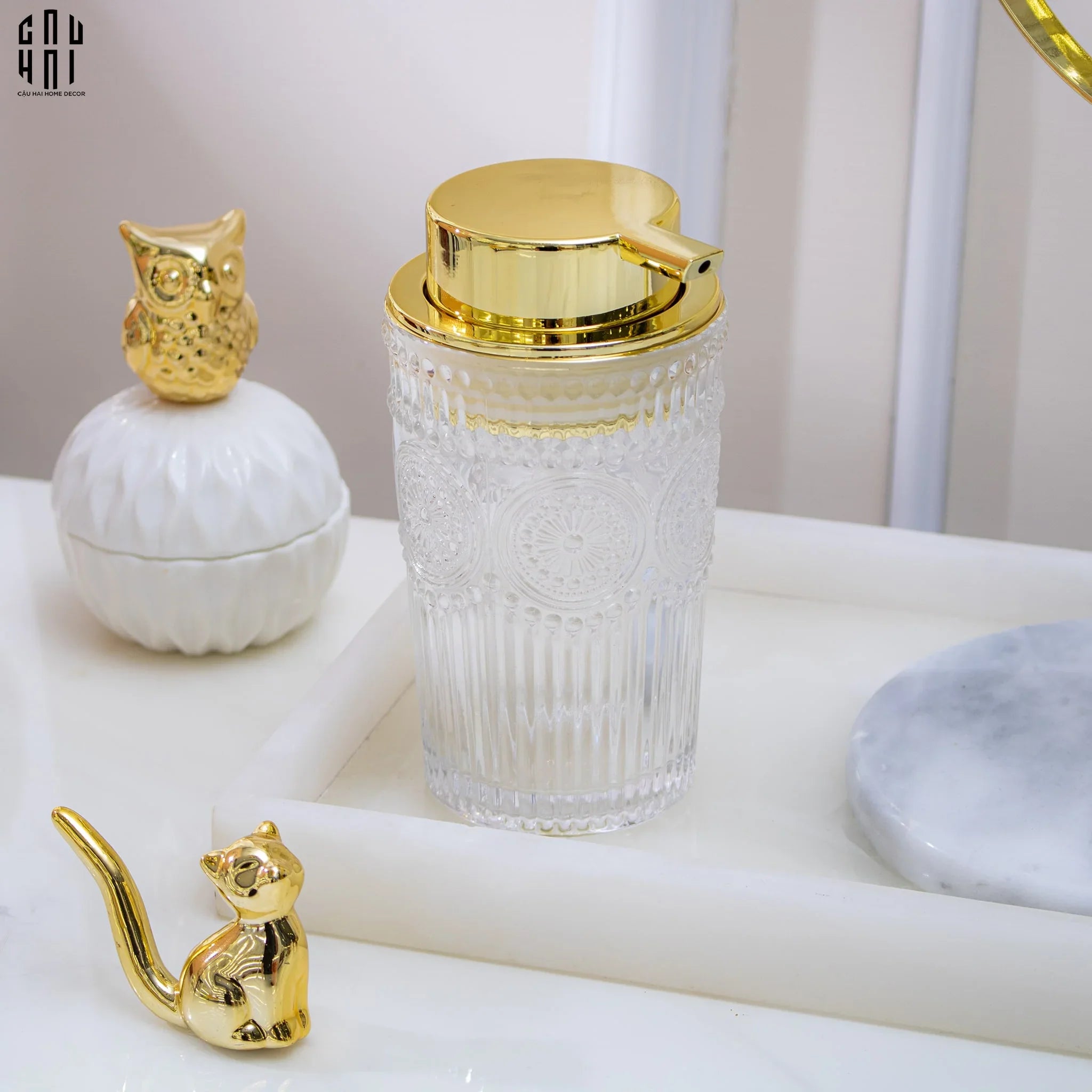 Chai Kit Golden Boheme - Ss22 9x15.5-PHỤ KIỆN NHÀ TẮM-CẬU HAI HOME DECOR