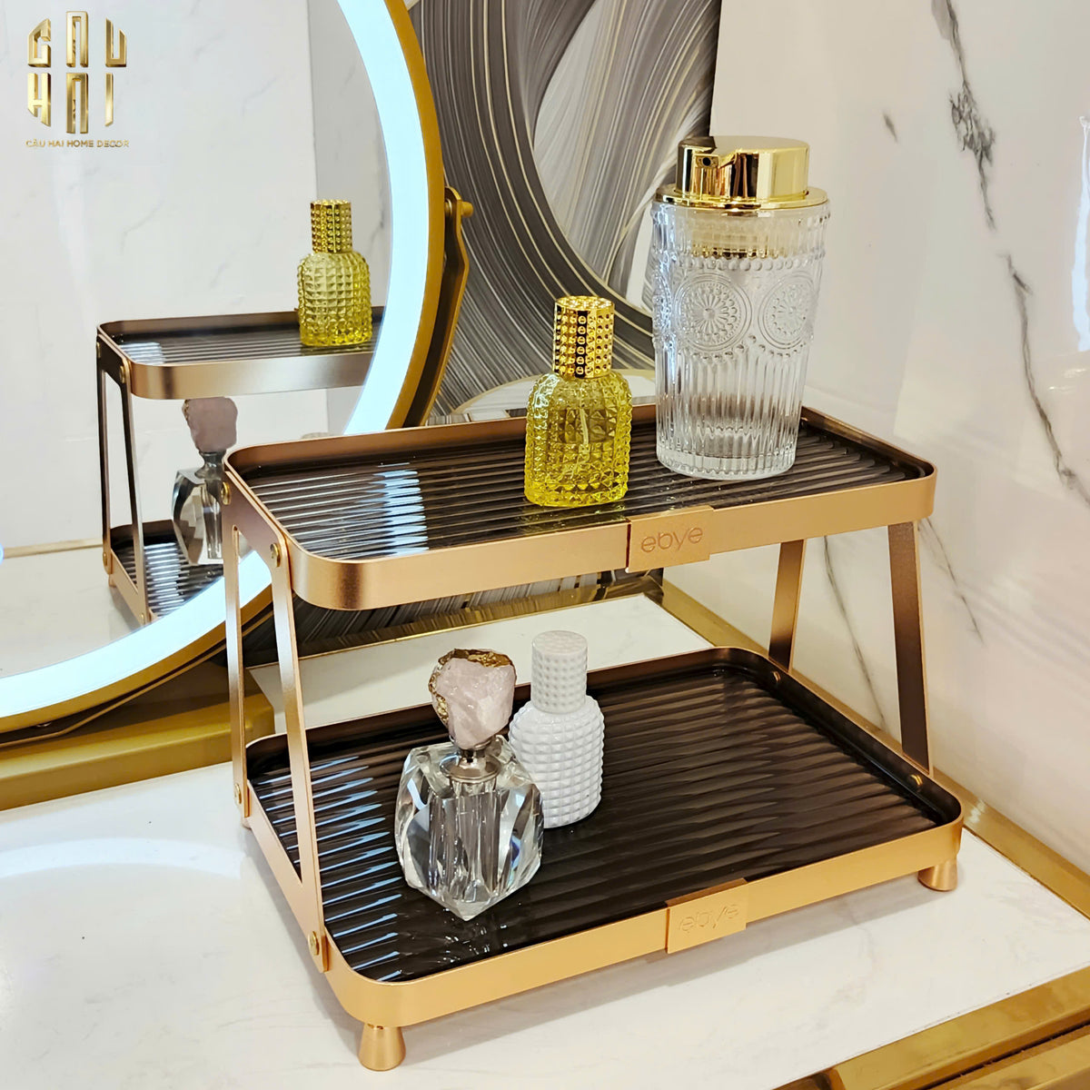 Chai Kit Golden Boheme - Ss22 9x15.5-PHỤ KIỆN NHÀ TẮM-Đối tác tại Trung Quốc theo từng đơn đặt hàng-CẬU HAI HOME DECOR
