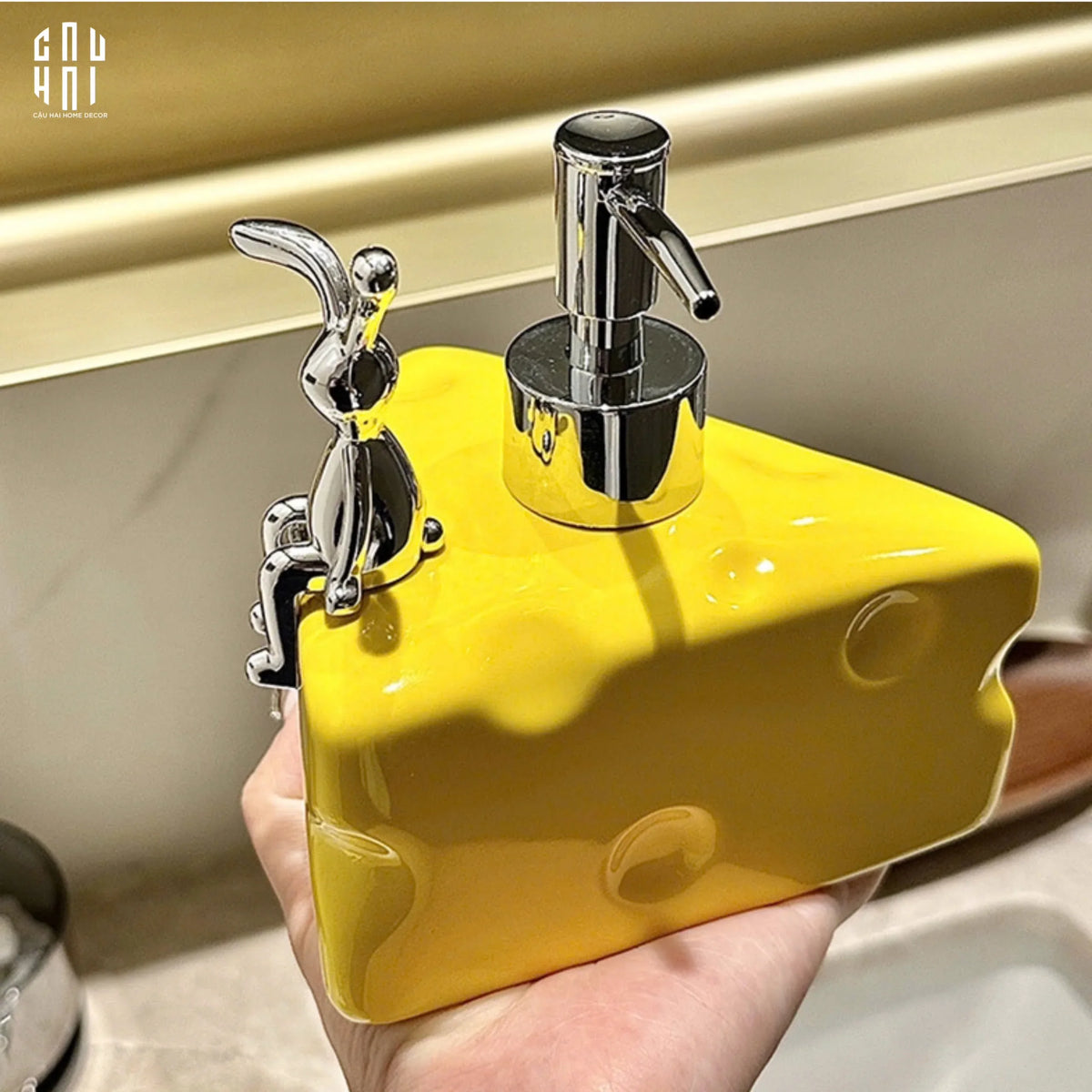 Chai Kit Jerry'S Chesse 11x11x13-PHỤ KIỆN NHÀ TẮM-Đối tác tại Trung Quốc theo từng đơn đặt hàng-CẬU HAI HOME DECOR