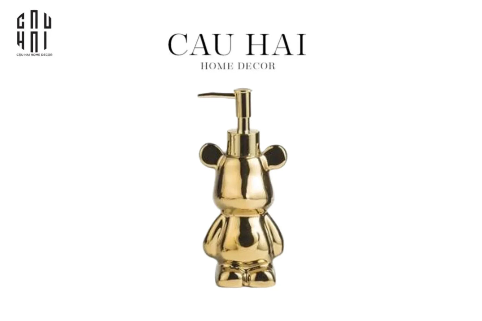 Chai Kit Nhà Tắm Boss Bear Jr Gold 8x8x18-Set nhà tắm bathroom vanities-CẬU HAI HOME DECOR