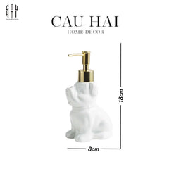 Chai Kit Nhà Tắm Puggy White 8x8x18-Set nhà tắm bathroom vanities-CẬU HAI HOME DECOR