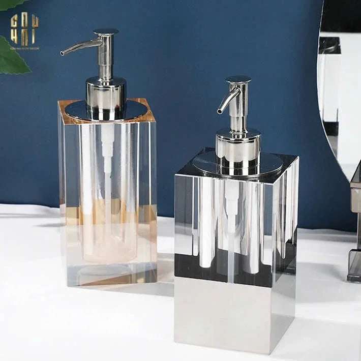 Chai Kit Pha Lê Bathroom Vanities Cristalleries Facetté – Smoky 8x18 160ML-Set nhà tắm bathroom vanities-CẬU HAI HOME DECOR