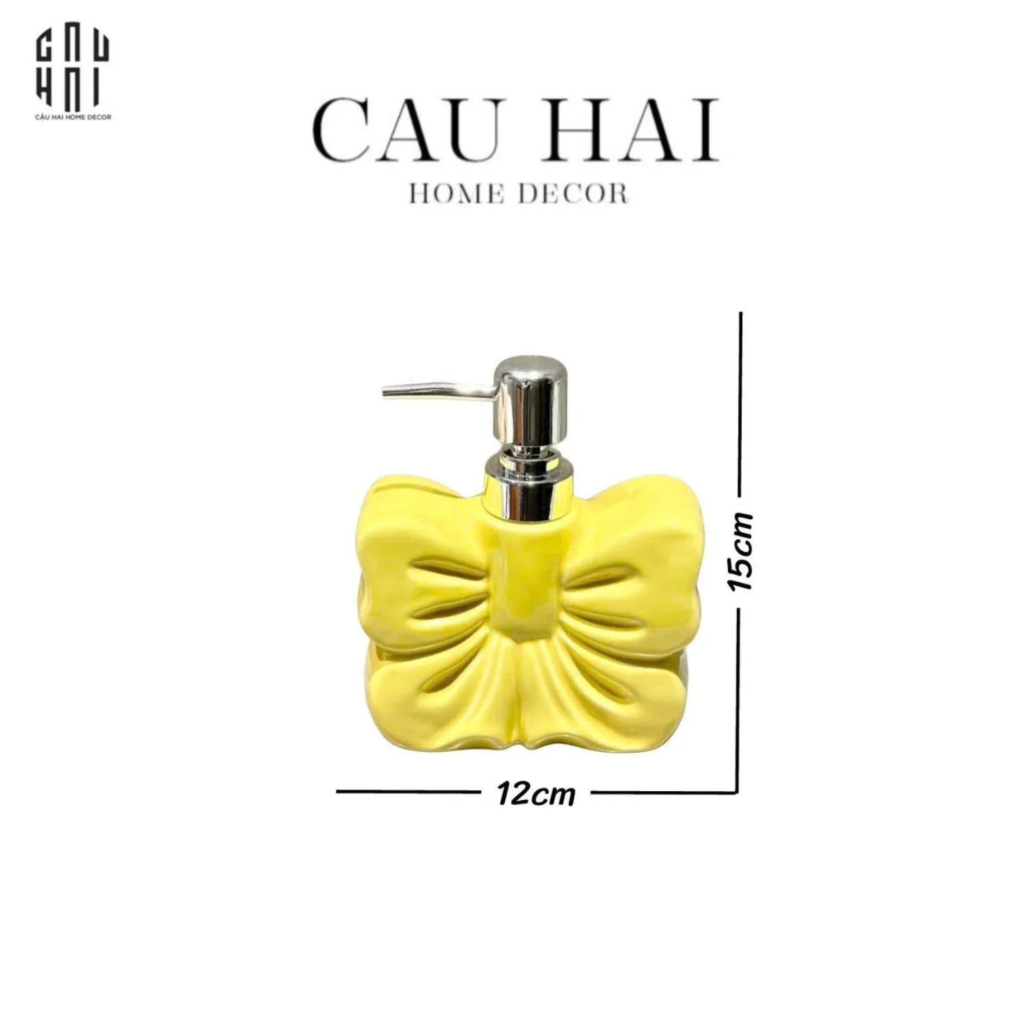 Chai Kit Yellow Bow 12x15-PHỤ KIỆN NHÀ TẮM-CẬU HAI HOME DECOR