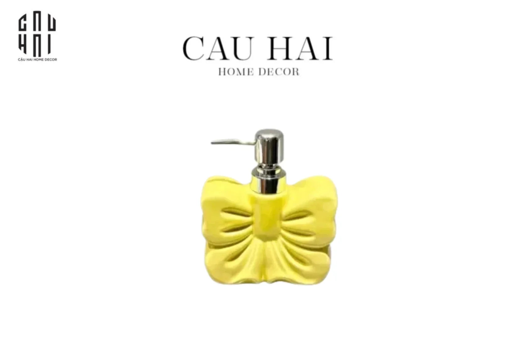 Chai Kit Yellow Bow 12x15-PHỤ KIỆN NHÀ TẮM-CẬU HAI HOME DECOR