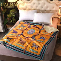 Chăn Cashmere 150 X 200 Couture - Chevaux D’Orange-CHĂN SOFA-CẬU HAI HOME DECOR