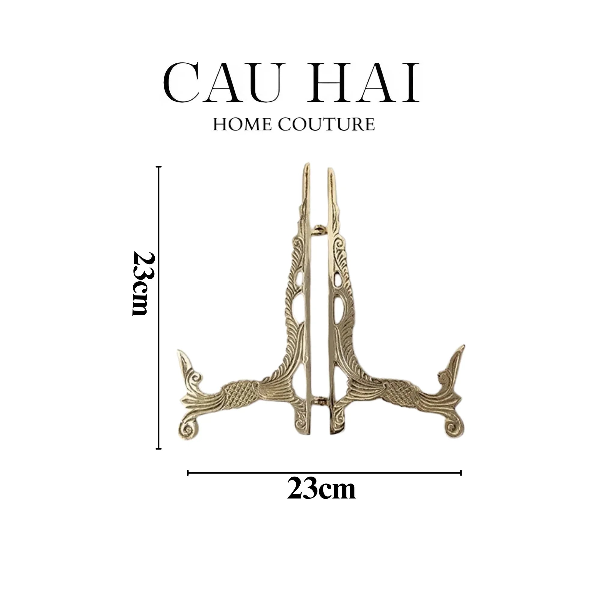 Chân Đỡ Đĩa Đồng Trưng Bày - Plate Stand Cosmo 23x23-SET CHÉN DĨA-CẬU HAI HOME DECOR