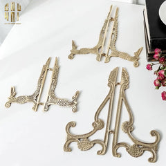 Chân Đỡ Đĩa Đồng Trưng Bày - Plate Stand Cosmo 23x23-SET CHÉN DĨA-CẬU HAI HOME DECOR