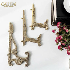 Chân Đỡ Đĩa Đồng Trưng Bày - Plate Stand Cosmo 23x23-SET CHÉN DĨA-CẬU HAI HOME DECOR