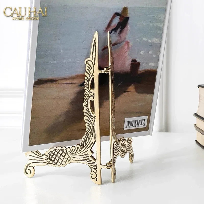 Chân Đỡ Đĩa Đồng Trưng Bày - Plate Stand Cosmo 23x23-SET CHÉN DĨA-CẬU HAI HOME DECOR
