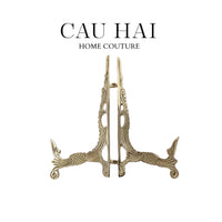 Chân Đỡ Đĩa Đồng Trưng Bày - Plate Stand Cosmo 23x23-SET CHÉN DĨA-CẬU HAI HOME DECOR