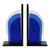 Set Tượng Chặn Sách Pha Lê Cristalleries Blue Gates Bookend 22x11x12-SÁCH TRANG TRÍ-Đối tác tại Trung Quốc theo từng đơn đặt hàng-CẬU HAI HOME DECOR