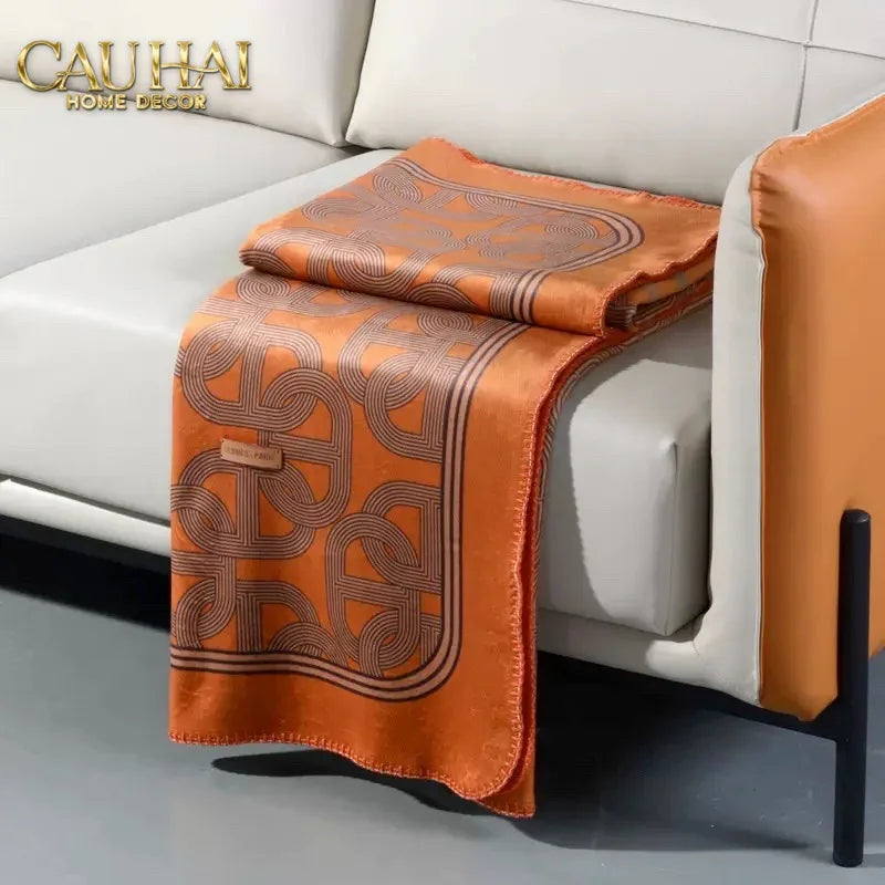 Chăn Sofa Fauve Velour Gris Acier Patiné Étain Velvet Blanket 150-CHĂN SOFA-CẬU HAI HOME DECOR
