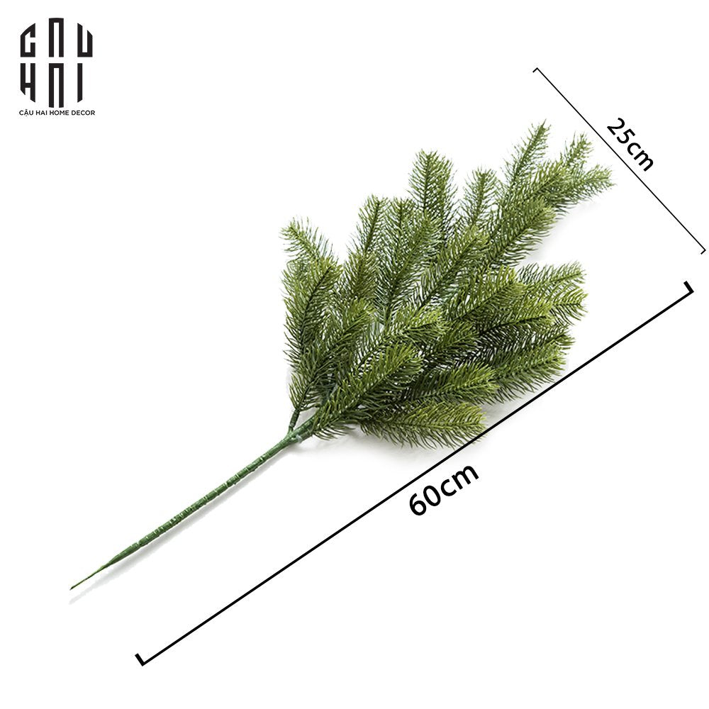 Christmas Pine Branch Green-Hoa Lụa-CẬU HAI HOME DECOR