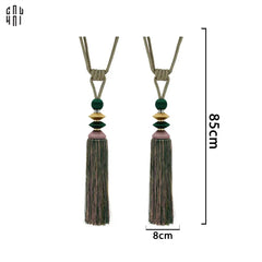 Cột Màn Athens Tassel Curtain Tieback 2Pcs 8x85-RÈM & MÀN CHE-CẬU HAI HOME DECOR