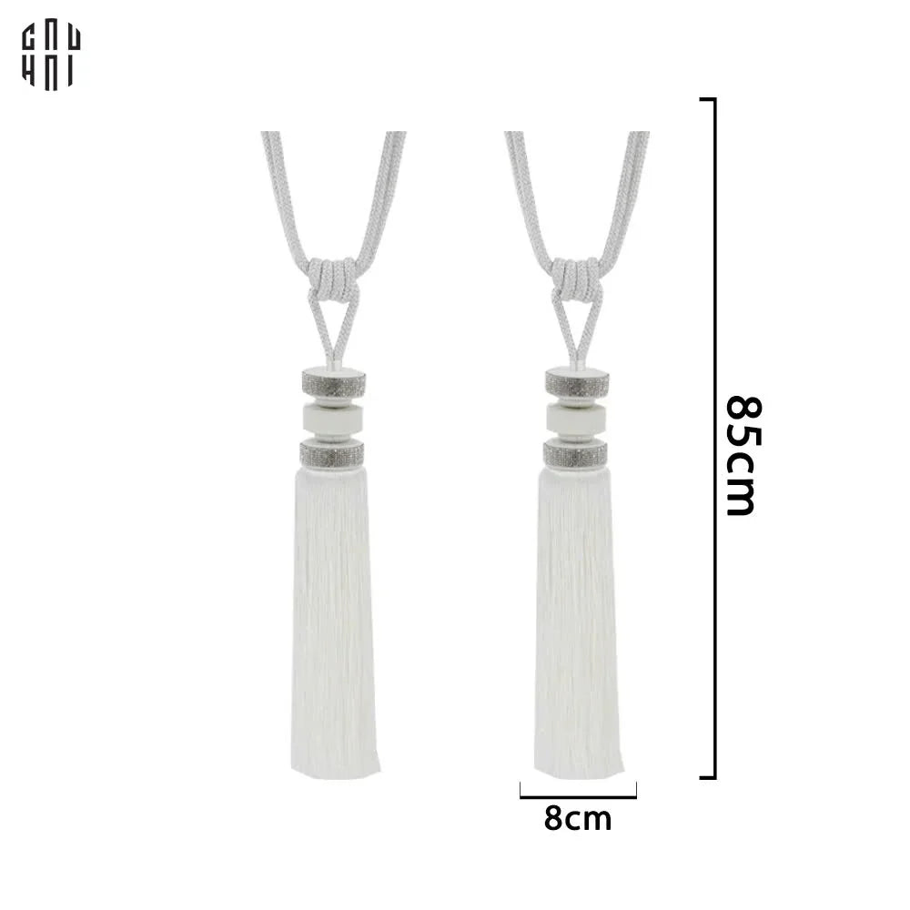 Cột Màn Đôi Blanc Bling Bling Tassel Curtain Tieback - 85Cm-RÈM & MÀN CHE-CẬU HAI HOME DECOR