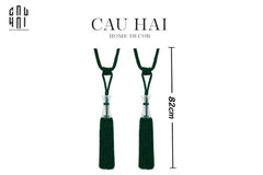 Cột Màn Đôi Émeraude Crystal Tassel Curtain Tieback 82Cm-RÈM & MÀN CHE-CẬU HAI HOME DECOR