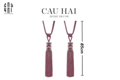 Cột Màn Đôi Fuchsia Bling Bling Tassel Curtain Tieback- 85Cm-RÈM & MÀN CHE-CẬU HAI HOME DECOR