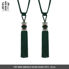 Cột Màn Emerald Bling Bling Tassel Curtain Tieback 2Pcs 8x85-RÈM & MÀN CHE-CẬU HAI HOME DECOR