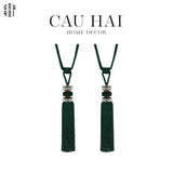 Cột Màn Emerald Bling Bling Tassel Curtain Tieback 2Pcs 8x85-RÈM & MÀN CHE-CẬU HAI HOME DECOR