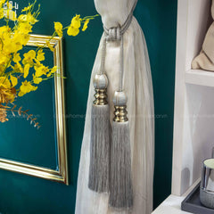 Cột Màn Platinum Tassel Curtain Tieback 2Pcs 75cm-RÈM & MÀN CHE-CẬU HAI HOME DECOR