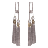 Cột Màn Platinum Tassel Curtain Tieback 2Pcs 75cm-RÈM & MÀN CHE-Đối tác tại Trung Quốc theo từng đơn đặt hàng-CẬU HAI HOME DECOR