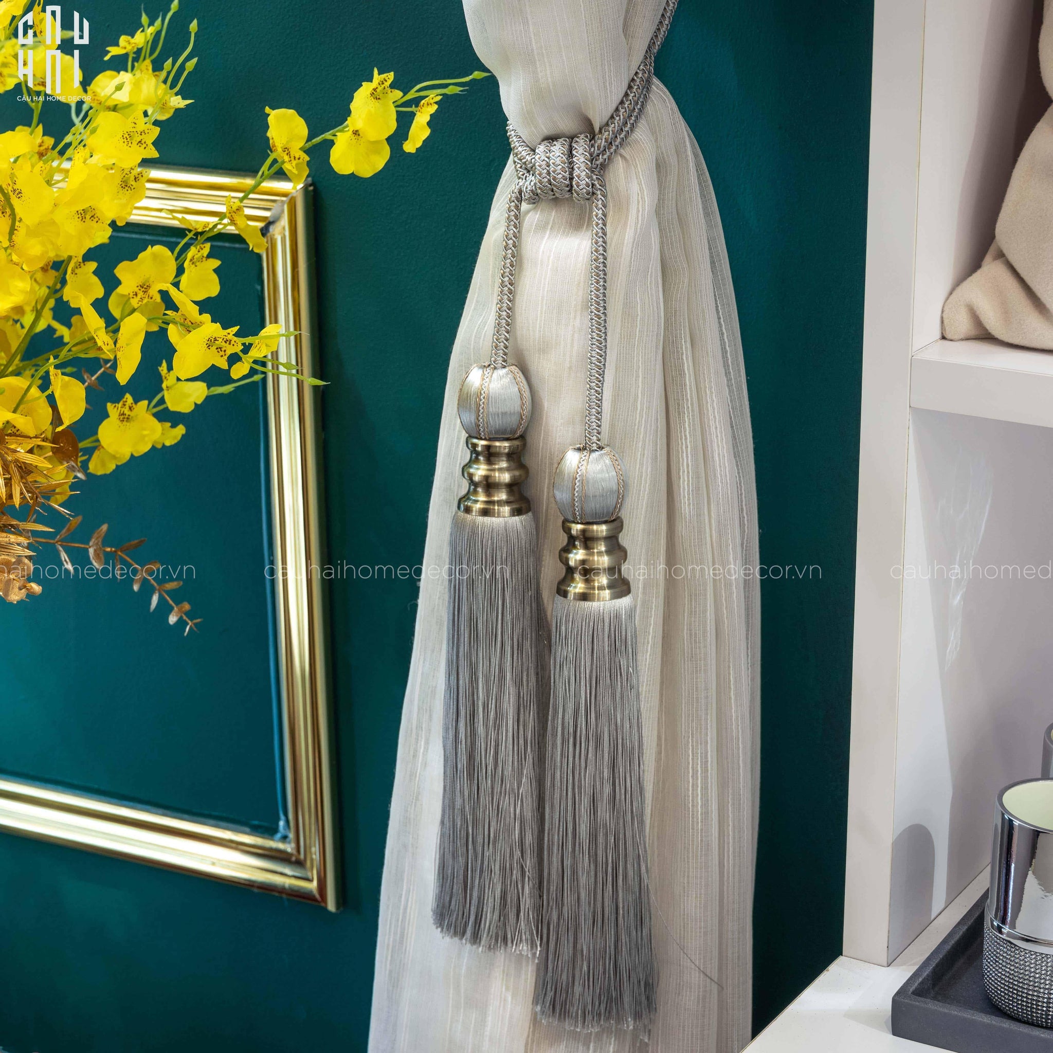 Cột Màn Platinum Tassel Curtain Tieback 2Pcs-CẬU HAI HOME DECOR