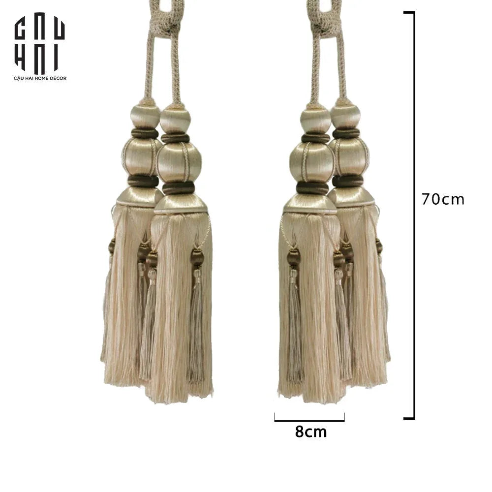 Cột Màn Rita Tassel Curtain Tieback 2Pcs 2Pcs-RÈM & MÀN CHE-CẬU HAI HOME DECOR