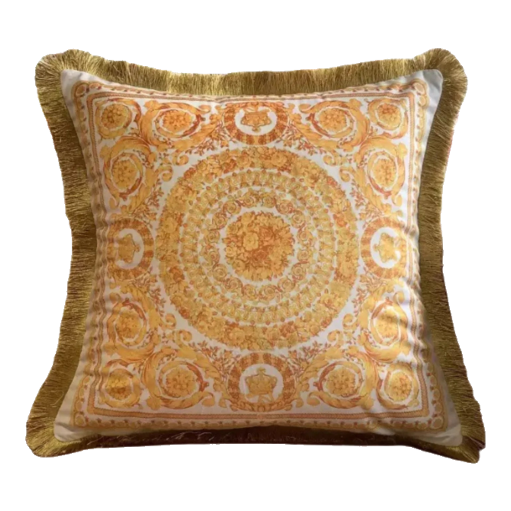 Maison Couture - Vỏ Gối Nhung Chenille Medusa V Class - Crete de Fleur - Vermilion Royale 45