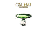 Critalleries Couture - Đĩa Trái Cây Pha Lê Emerald Vert Malachite Fruit Plates 9.5x15-SET CHÉN DĨA-CẬU HAI HOME DECOR