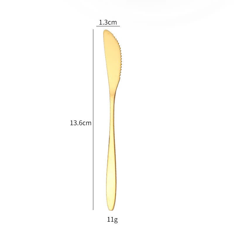 Dao Bơ Inox Mạ Vàng - Golden Butter Knife (Hàng Mẫu)-CẬU HAI HOME DECOR
