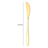 Dao Cắt Bánh Inox Mạ Vàng - Golden Butter Knife - Cậu Hai Home Decor