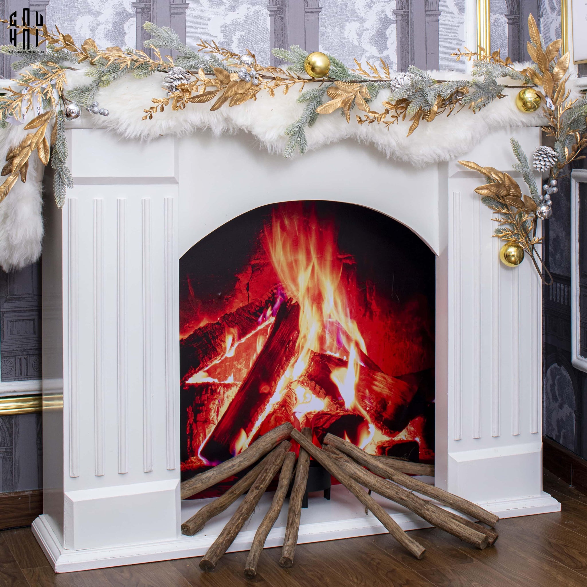 Dây Thông Trang Trí Giáng Sinh - Luxury Christmas Wreath 180cm-TRANG TRÍ GIÁNG SINH-CẬU HAI HOME DECOR