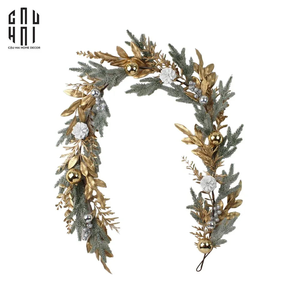 Dây Thông Trang Trí Giáng Sinh - Luxury Christmas Wreath 180cm-TRANG TRÍ GIÁNG SINH-CẬU HAI HOME DECOR