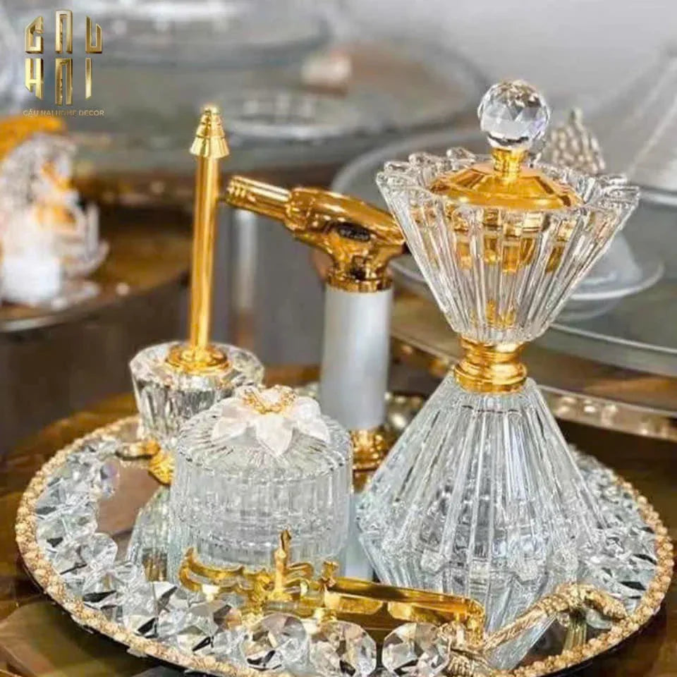Đế Đốt Trầm Pha Lê La Robe De Lumiere-ĐỐT TRẦM & HƯƠNG THƠM-CẬU HAI HOME DECOR
